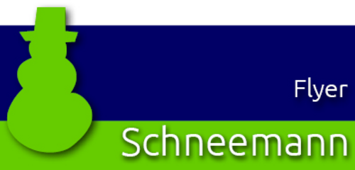 Schneemann-Flyer