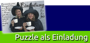 Puzzle als Einladung